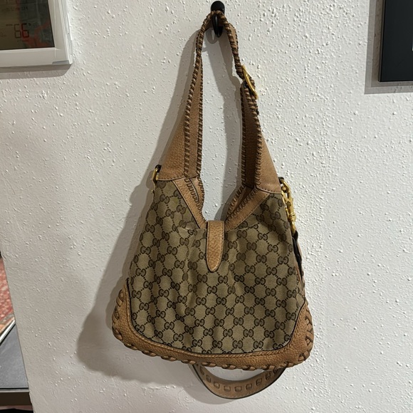‼️SOLD‼️Gucci canvas hobo style Jackie bag. - Picture 2 of 9